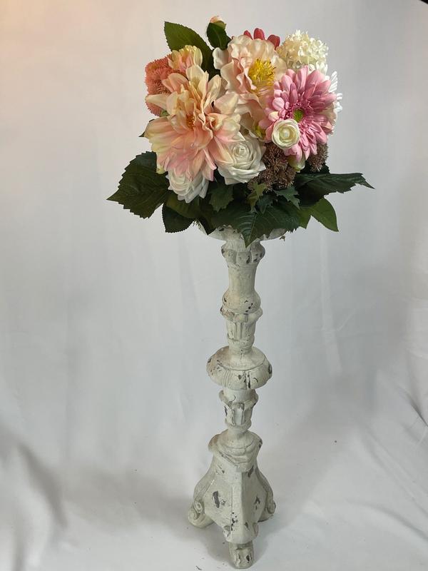 Outdoor Dahlia Delight Pot Filler Artificial Flowers