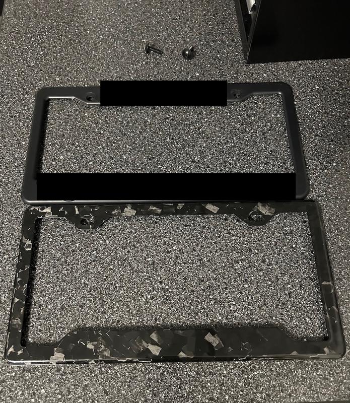 Forged Carbon Fiber License Plate Frame – Carbon Fiber Gear