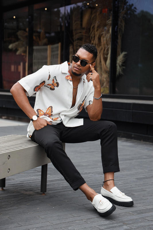 Journey White Croc Suede Lug Tassel Loafer