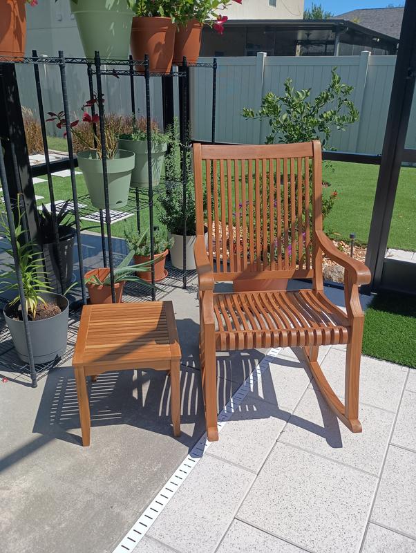 Mosko Teak Wood Porch Rocking Chair | Cambridge Casual