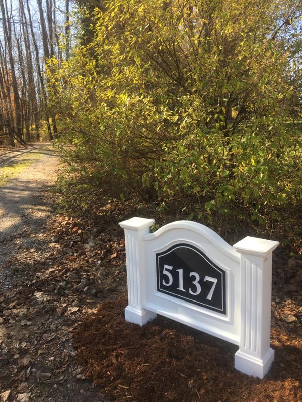 Mayne 5820-W - Nantucket Address Sign | Riverbend Home