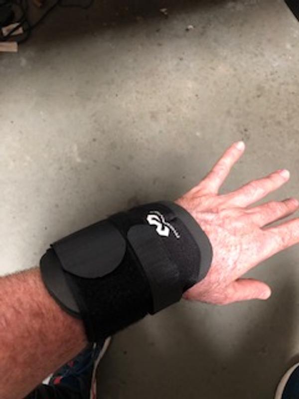McDavid Sport Wrist Brace, Black, Adjustable, One Size Fits Most 