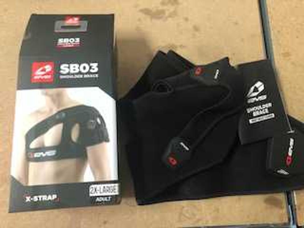 Brand New EVS Sports SB03 Shoulder Brace - Black - Size Small Open