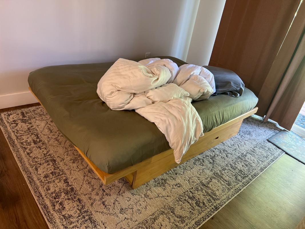 Futon Set - Queen Size - Okinawa Urban Oak Frame, Mattress w