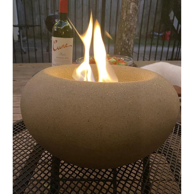 TerraFlame Stone Fire Bowl Tabletop Portable Fireplace Indoors and Out –  TerraFlame®