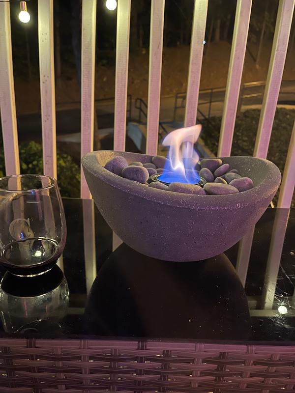 Wave Fire Bowl Tabletop Portable Fireplace Indoors and Out TerraFlame®