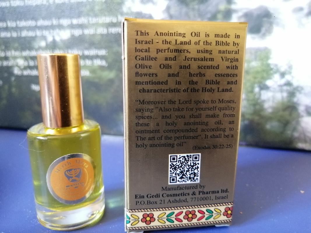 Gold Series Blessing from Jerusalem - Frankincense & Myrrh Anointing Oil 0.4 fl.oz (12ml)