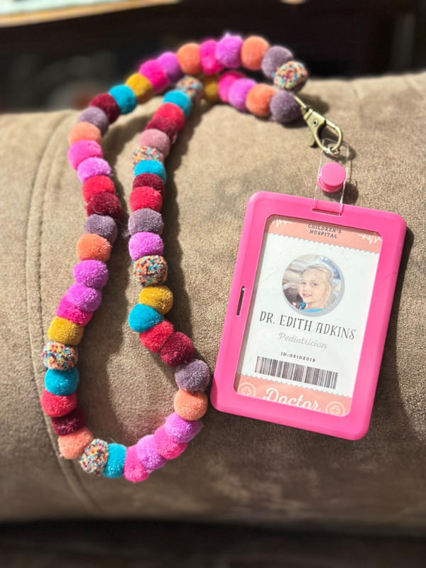 Pom Pom Lanyard Multi Natural Life