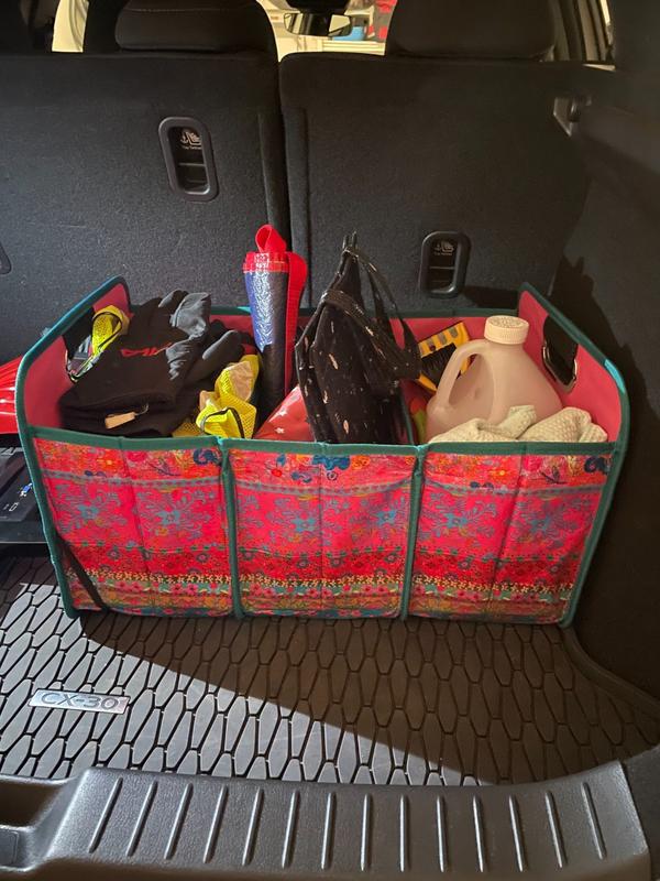 Car Trunk Organizer Floral Border Natural Life