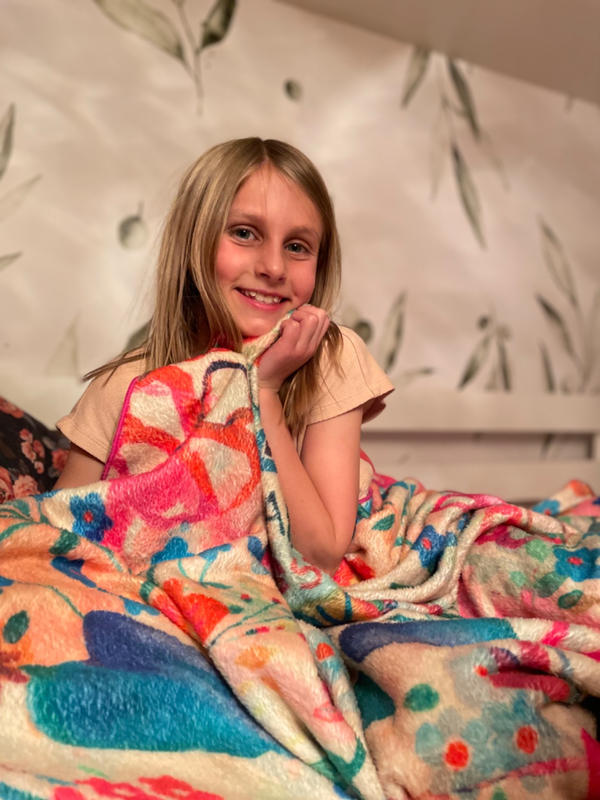 XL DoubleSided Cozy Blanket Love Chirps Natural Life