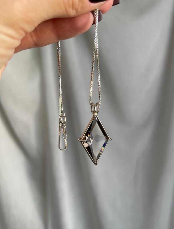 Smoky Quartz Crystal Necklace Ascension Star Sacred Geometry