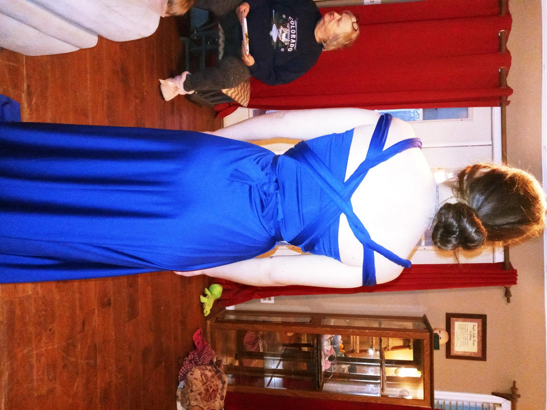 Midnight Blue Multiway Maternity Maxi Dress