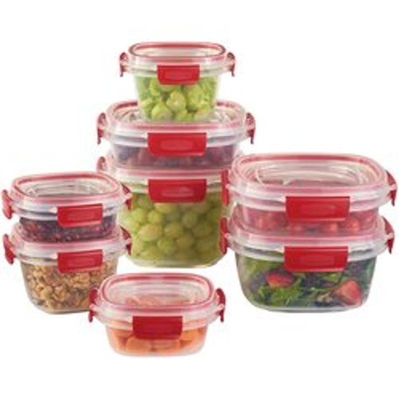 Rubbermaid Easy Find Lids 3 Cup Vented Container, Red
