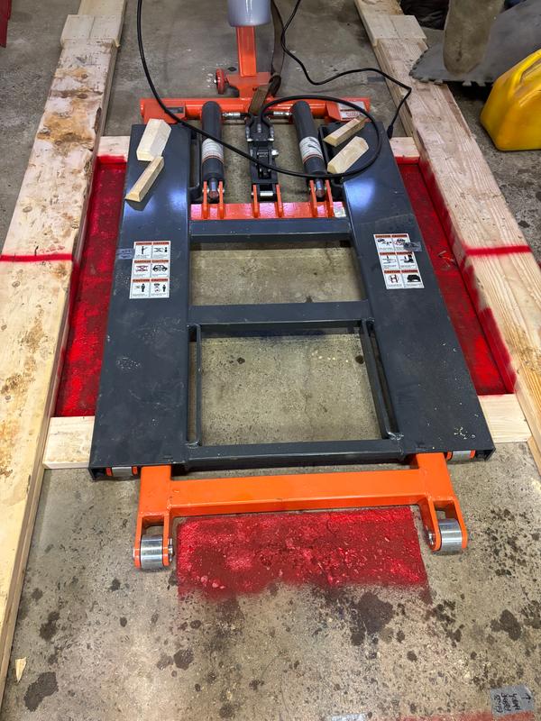 TMG Industrial Mid-Rise Portable Automotive Scissor Lift