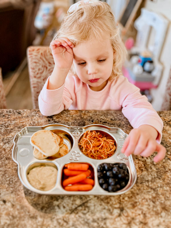 Divided Stainless Steel Car Shaped Food Snack Tray Plate For Infant Kids