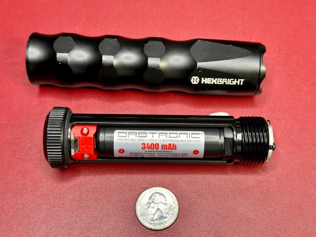 18650 Protected Button Top battery Panasonic-Orbtronic (FREE