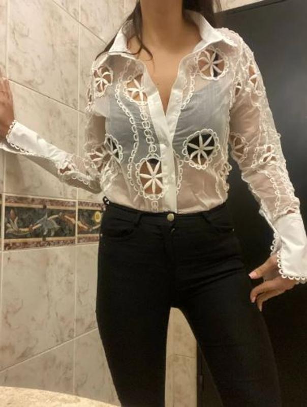 White Lapel Neck Long Sleeve Open Front Casual Business Work