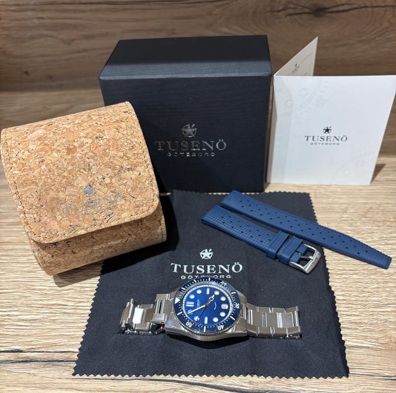 時計 TUSENO SHELLBACK V2 BLUE Shellback Blue | Tusenö, Swedish automatic watches online
