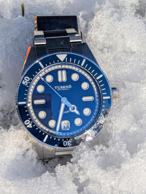 時計 TUSENO SHELLBACK V2 BLUE Shellback Blue | Tusenö, Swedish automatic watches online