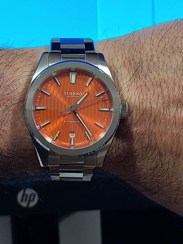 Windseeker Orange | Tusenö, Swedish automatic watches online since