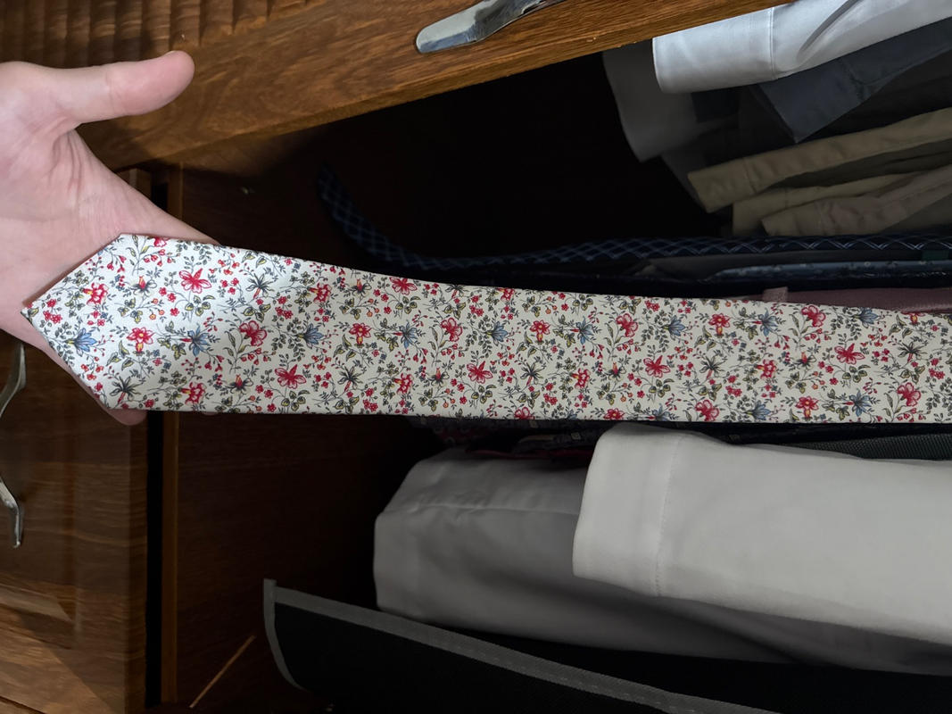 Laura Ashley X The Tie Bar Indienne Floral White Tie | Silk Ties