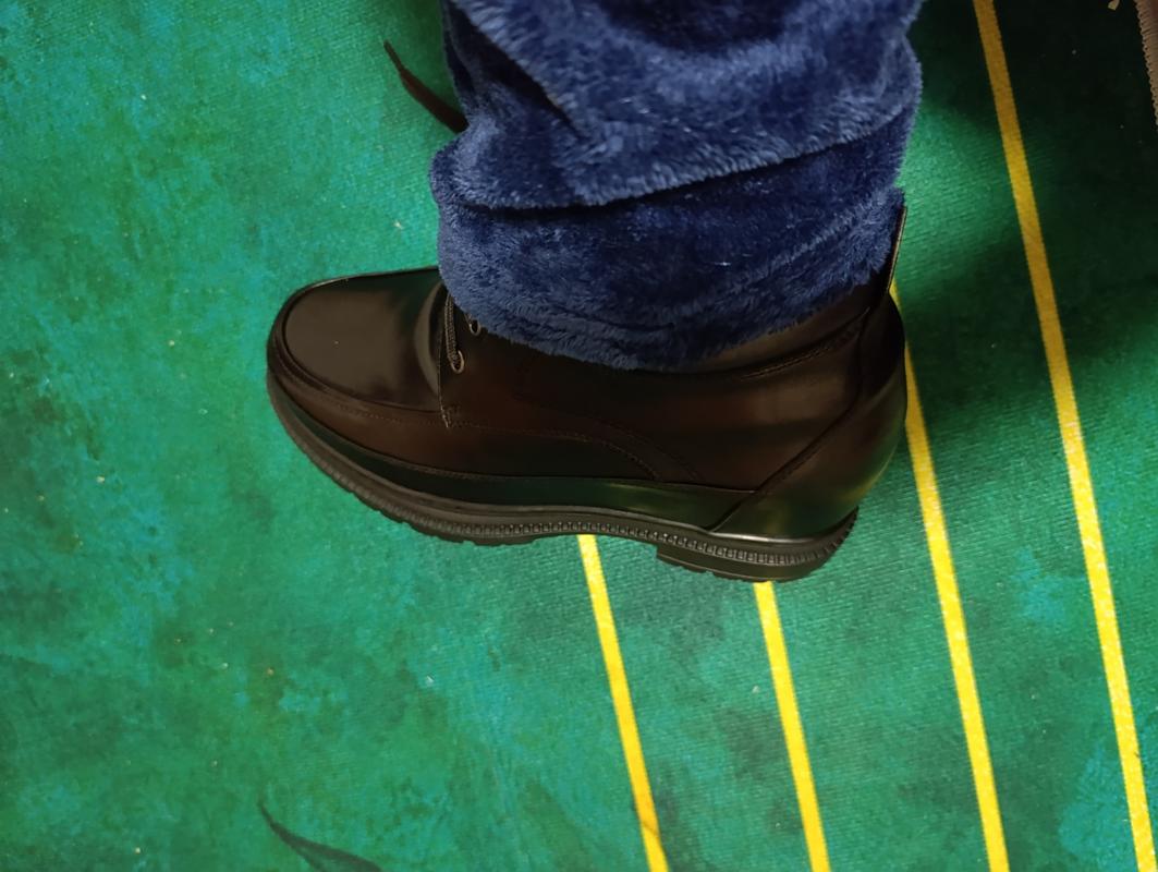 Nib! CALDEN Brown Leather Chelsea Boots Tall elevator Men Shoes Amazon.com | Calden Men main image 4