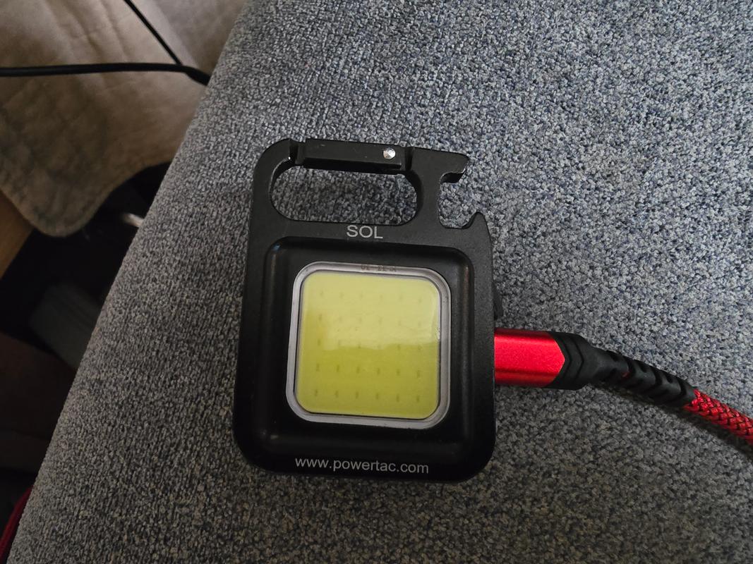 SOL- LED Rechargeable Keychain Light – Powertac SOL- LED Rechargeable Keychain Light – Powertac