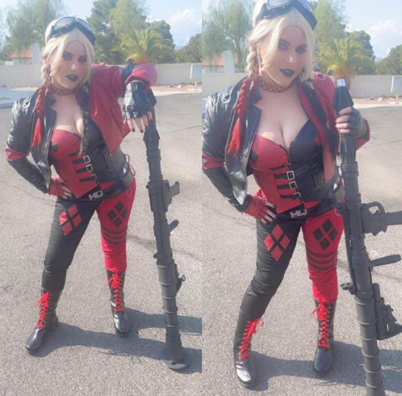 Movie Suicide Squad Harley Quinn Red Sexy lingerie Outfits Cosplay