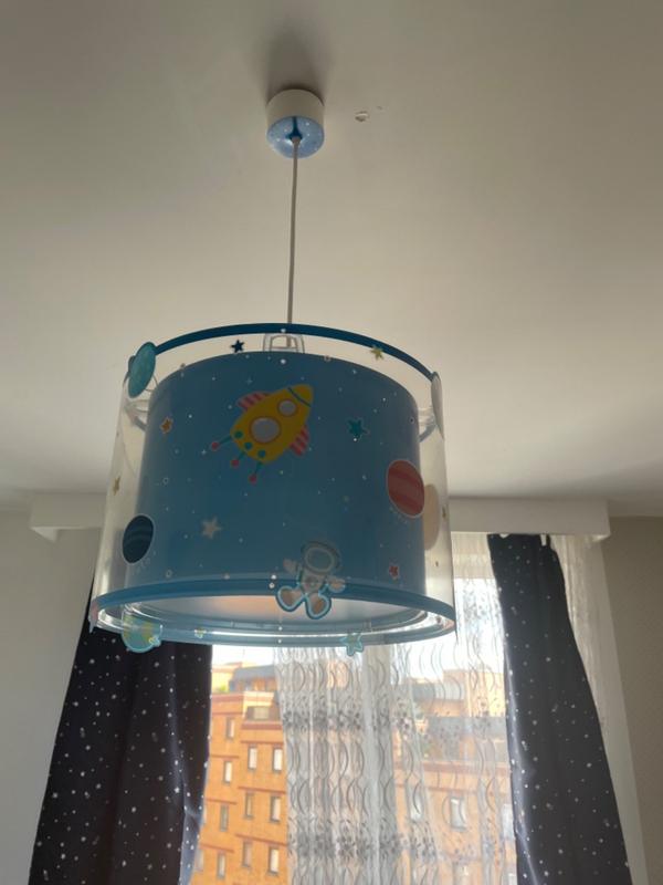 plafondlamp vliegtuig-wolken jeans blauw - Bi&Li Creaties