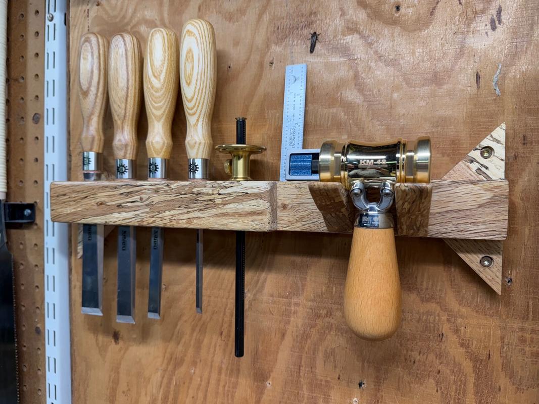 KM-18 Woodworking Brass Chisel Mallet With Interchangeable Heads