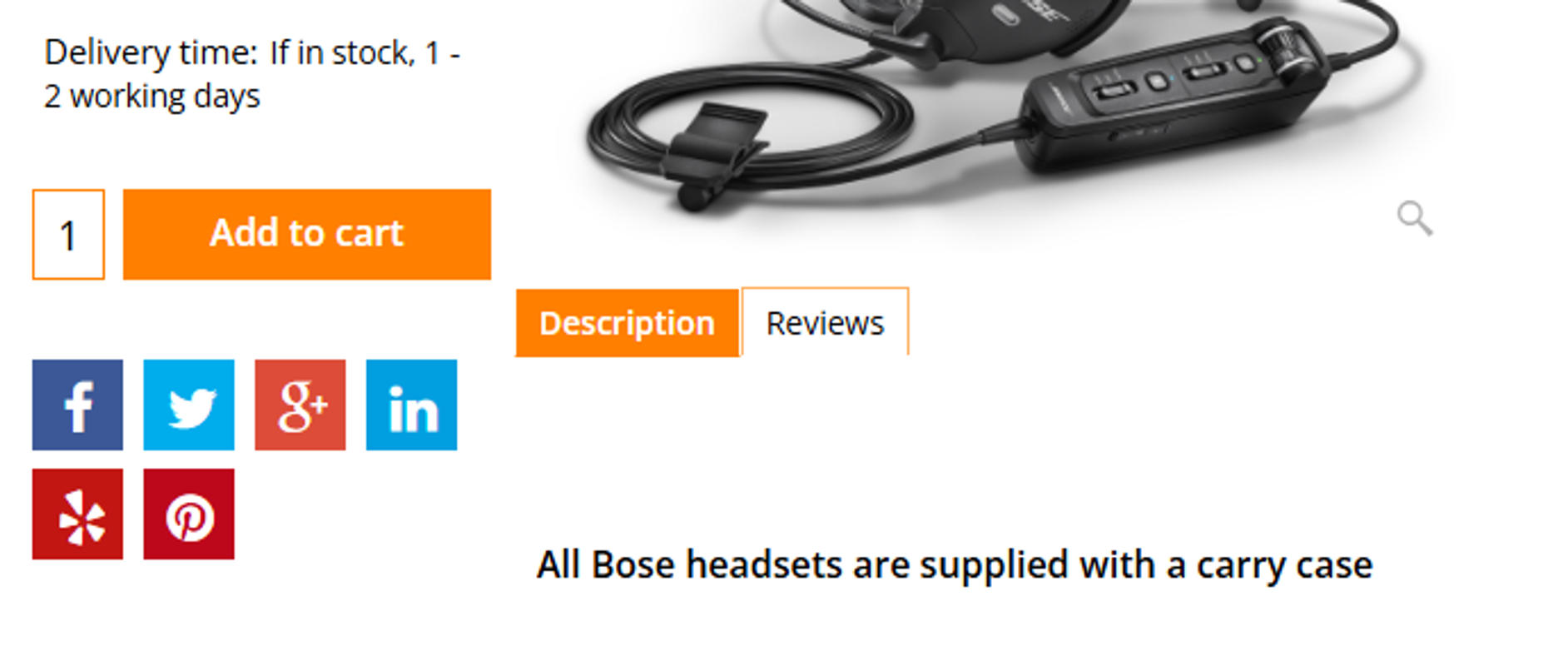Bose A30 Dual Plugs Bluetooth | 42020 | 857641-3120