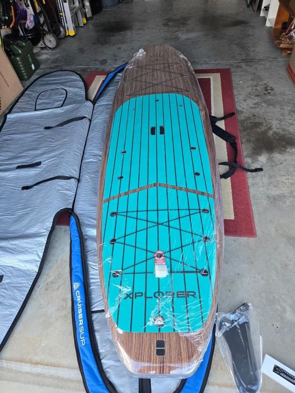 2026 Cruiser SUP V-MAX Woody 12' Hybrid-Touring Paddle Board Package