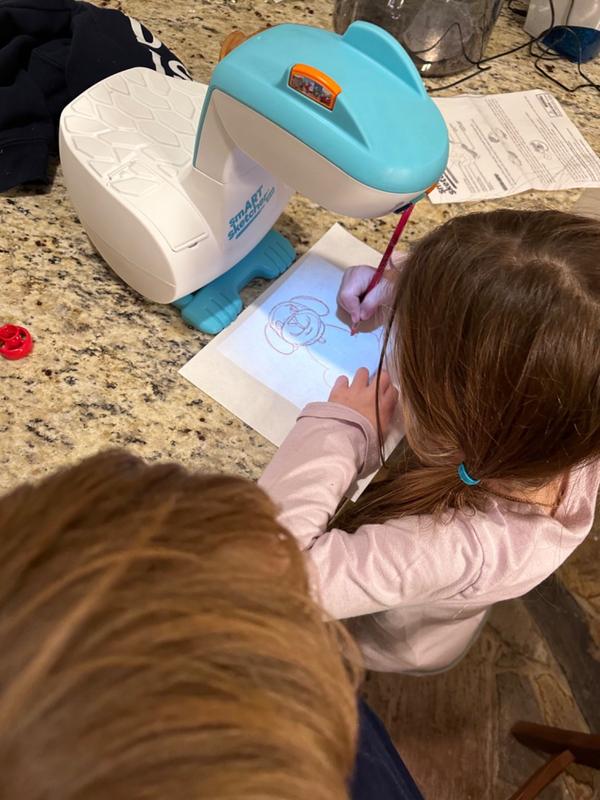 SMARTKNIGHT Smart Sketcher 2.0 Projector for Kids,Drawing Projector Doodle Board Children Trace and Draw Projector Toy, Erasable Early ​Learning Art Toy