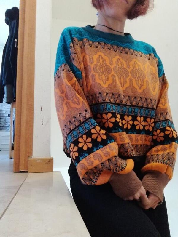 90S VINTAGE CHIC KNITTED SWEATER - Cosmique Studio