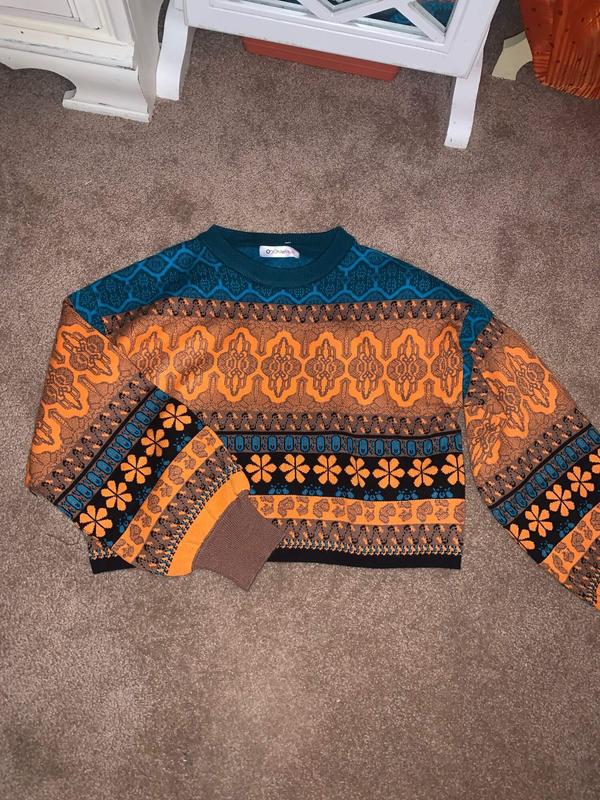 90s Colorful Wool Sweater | M-XL - Lucky Vintage
