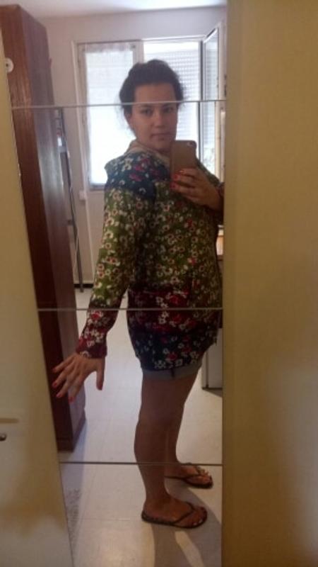 Vintage Floral Print Hooded Jacket - Cosmique Studio Vintage Floral Print Hooded Jacket - Cosmique Studio