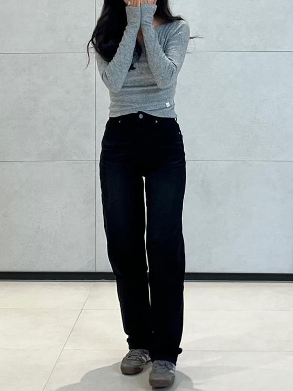 airdenim ストレートフィット ブラックデニム – andar JAPAN airdenim ストレートフィット ブラックデニム – andar JAPAN