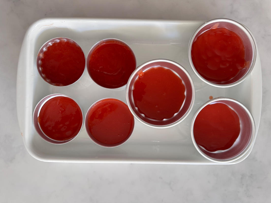 Professional Small Copper Cake / Jelly Moulds Set of Six 8cm