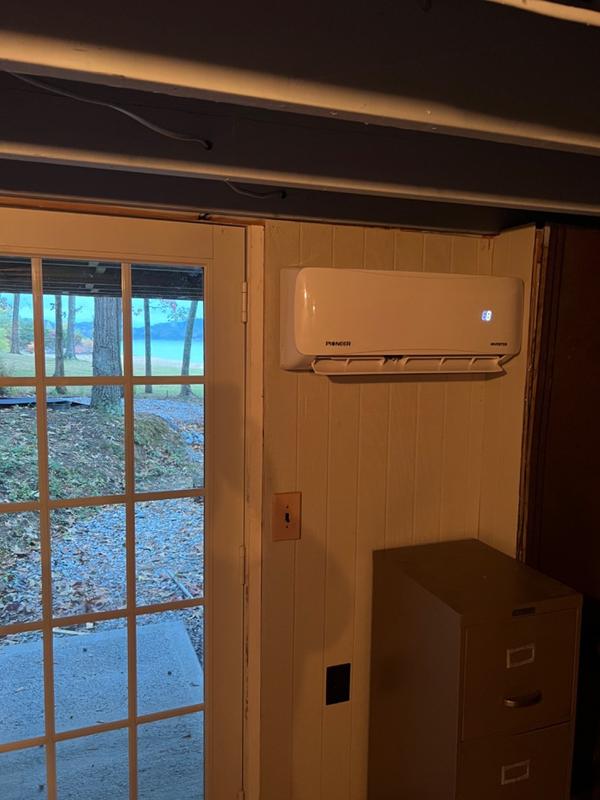 Garage Door Installing A Mini Split In Garage Garage Door Ductless
