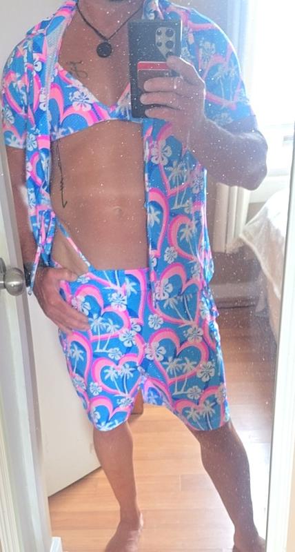 Boardwalk Checkered String Bikini Top - Purple Check