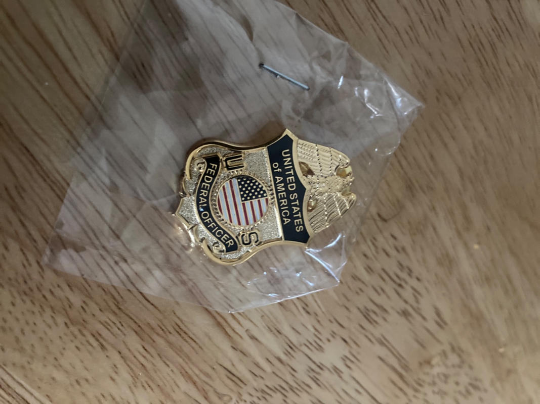 National Duty Supply Federal Agent Police Mini Badge Lapel Pin