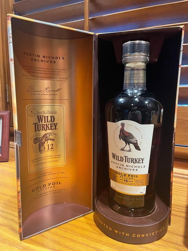 Buy Wild Turkey Austin Nichols Archives 16 Year Gold Foil 750 mL