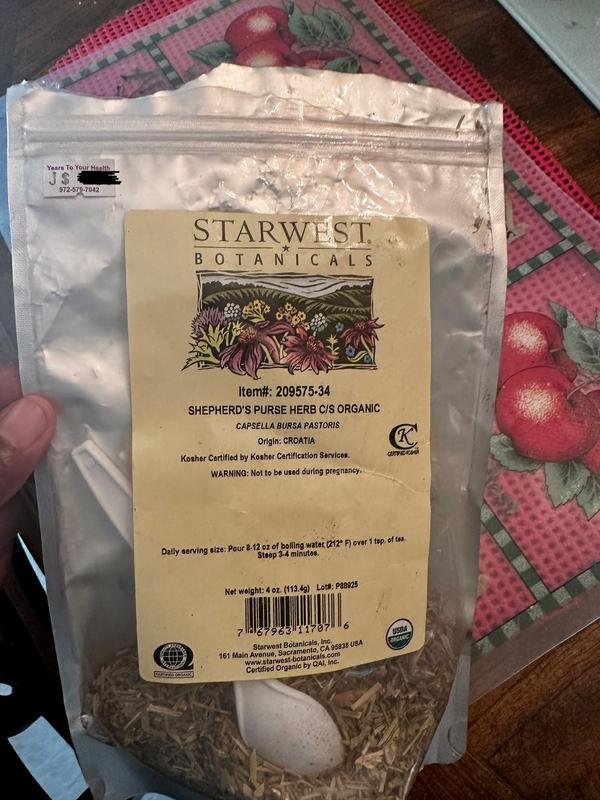 herbs & stones Pathways 中古美品 Shepherd's Purse Herb Organic