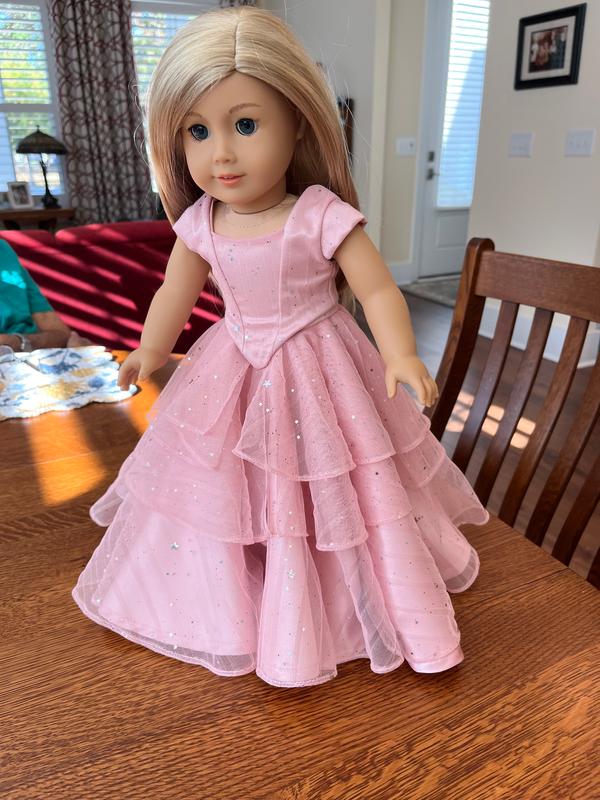 Bella Rose Ball Gown 18″ Doll | American girl dress, Dresses kids girl,  American girl doll clothes patterns