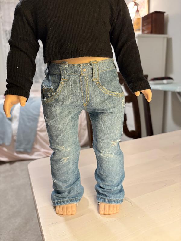 Boot Cut Jeans 18 inch Doll Clothes Pattern for American Girl