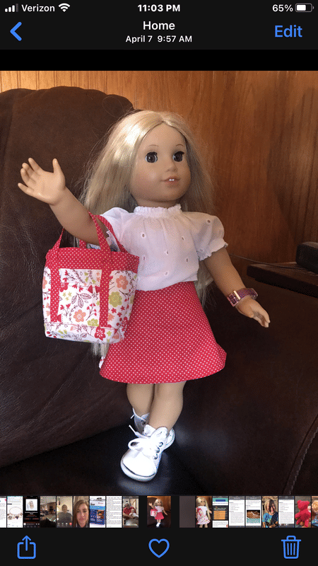 【ギフ_包装】 inch 18 Bag Book Mesh Doll Download PDF Pattern Accessories 着せ替え服・アウトフィット