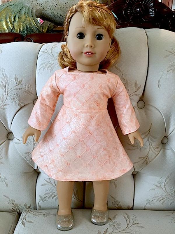 Frozen Hot Chocolate Holiday Dress 18 inch Doll Clothes Pattern PDF Download