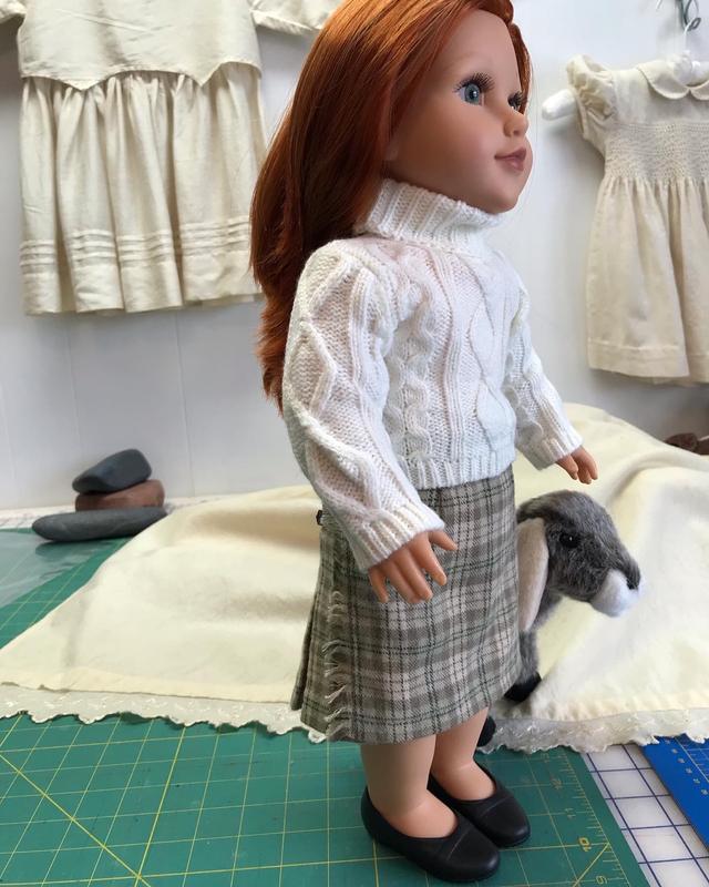 Highland Kilt Doll Clothes Pattern 18 inch American Girl Dolls