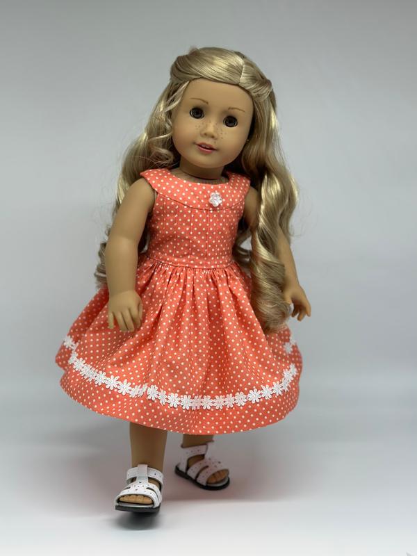 1950's 3 Pc Polka Dot Dress fits 18 Inch American Girl Dolls