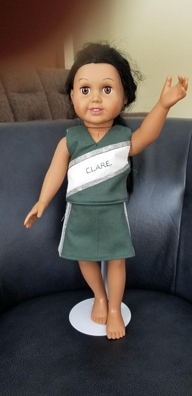 Cheer Outfit 18 Doll Clothes Pattern PDF Download